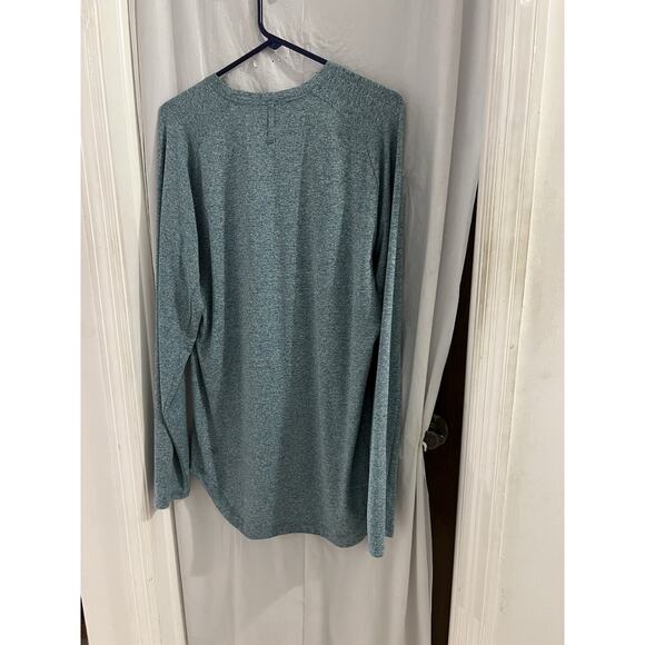Lululemon Men’s Long Sleeve Surge Warm Tee Heathered Green Sz Xxl - Picture 2 of 5